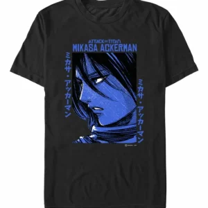 Attack on Titan - Mikasa Textbox - T-Shirt