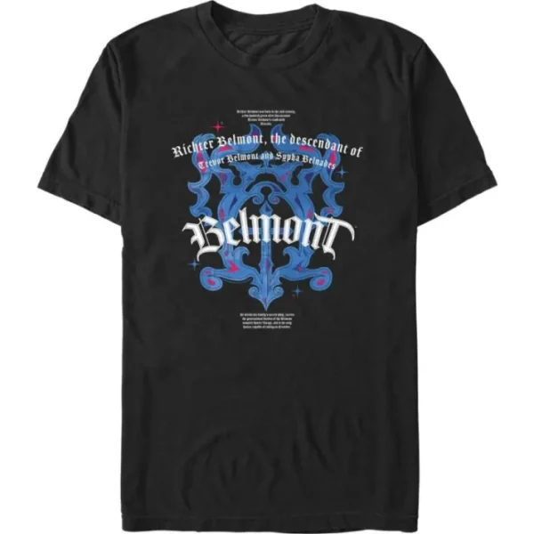 Castlevania - Belmont Family Info - T-Shirt