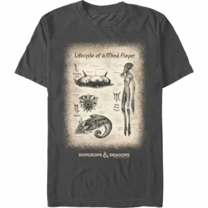 Dungeons and Dragons - Mindflayer Lifecycle - T-Shirt