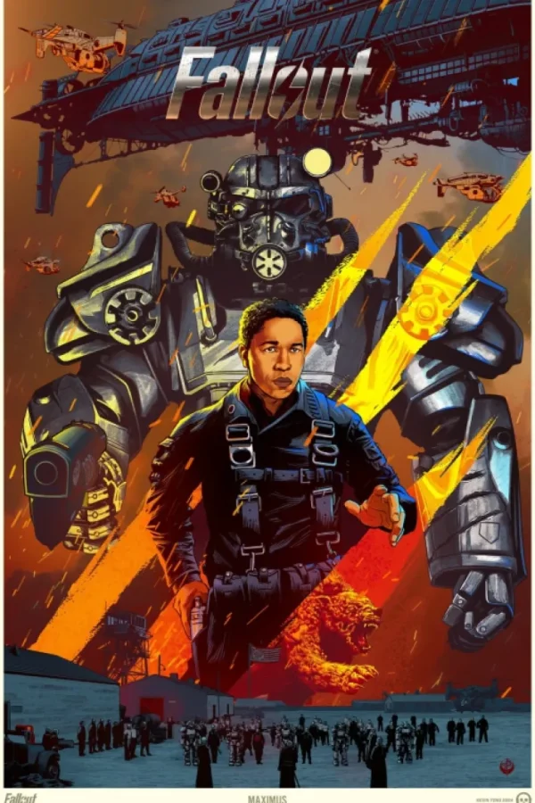 Fallout - Maximus 16 x 24 Lithograph Poster by Kevin Tong