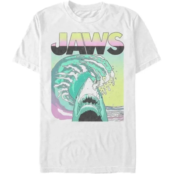 Jaws - Retro Wave 1980's Jaws Poster - T-Shirt