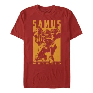 Metroid - Samus Aran Negative Space - T-Shirt
