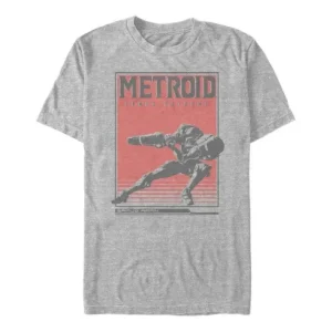 Metroid - Samus Solid Distressed - T-Shirt