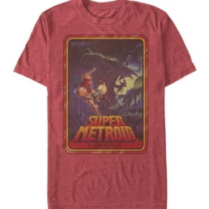 Metroid - Super Metroid SFC Cover Distressed - T-Shirt