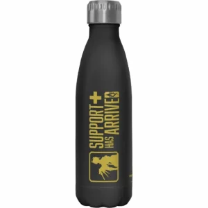 Overwatch - Support Has Arrived - Black 17 oz Stainless Steel Bottle