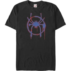 Spider-Man - Red & Blue Miles Morales Spider-Man Emblem - T-Shirt