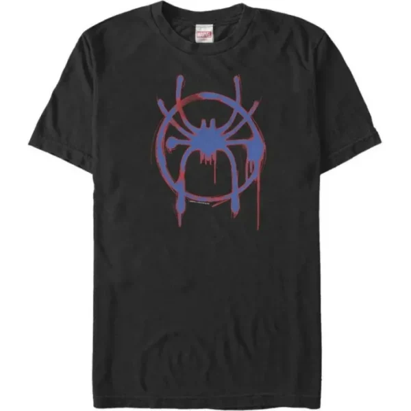 Spider-Man - Red & Blue Miles Morales Spider-Man Emblem - T-Shirt
