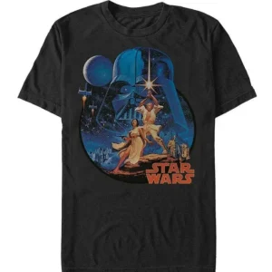 Star Wars - Retro Poster - T-Shirt