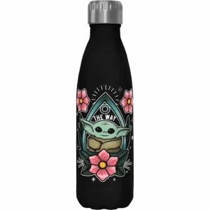 Star Wars - The Mandalorian Planchette Child - Black 17 oz Stainless Steel Bottle