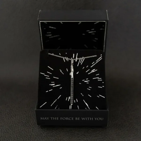 Star Wars X RockLove Darksaber Crystal Lightsaber Necklace