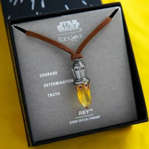 Star Wars X RockLove Rey Kyber Crystal Necklace