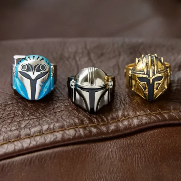Star Wars X RockLove The Mandalorian Helmet Ring