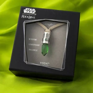 Star Wars X RockLove Yoda Kyber Crystal Necklace