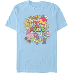 Super Mario Bros. - Color Collage - T-Shirt