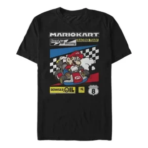 Super Mario Bros. - Color Kart Checkers - T-Shirt