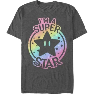 Super Mario Bros. - Mario Rainbow Super Star - T-Shirt