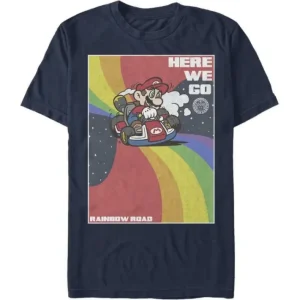 Super Mario Bros. - Rainbow Mario Kart - T-Shirt