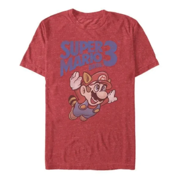 Super Mario Bros. - Super Mario Bros. 3 Retro Distressed - T-Shirt