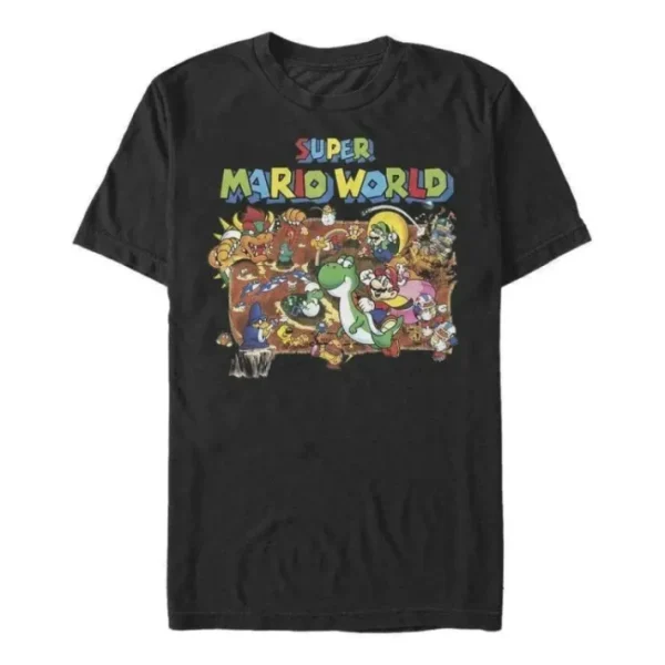 Super Mario Bros. - Super Mario World Map - T-Shirt