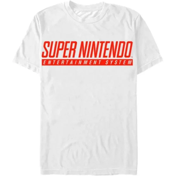 Super Nintendo - SNES Logo - White T-Shirt